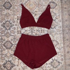 Maroon Matching Set
